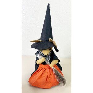 Vintage Overly Raker Collectible 1993 Halloween Witch Rat With Broom Millie NWT